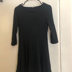 Heavy cotton black dress